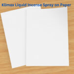 Klimax Liquid Incense Spray on Paper